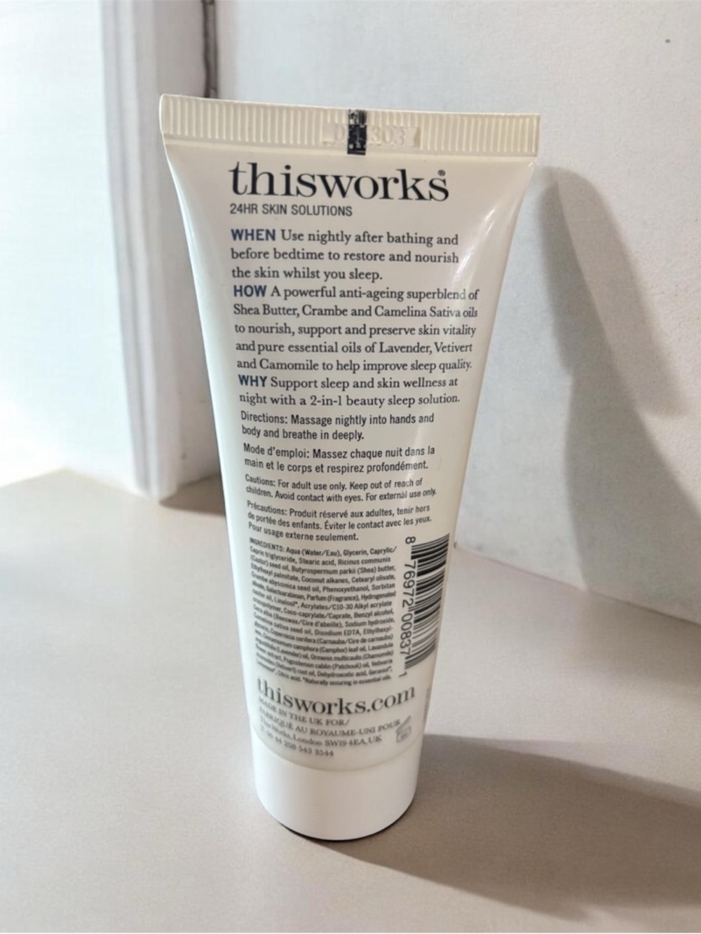 thisworks Deep Sleep Body Cocoon Moisturizer - White - Picture 2 of 3